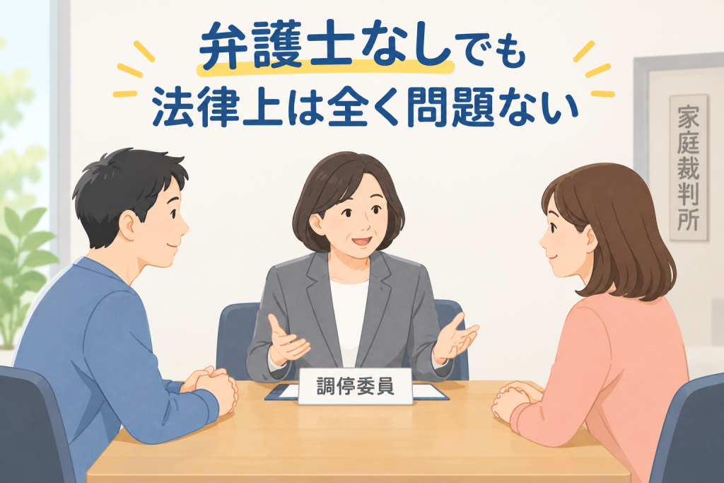 弁護士なしでも法律上は全く問題ない