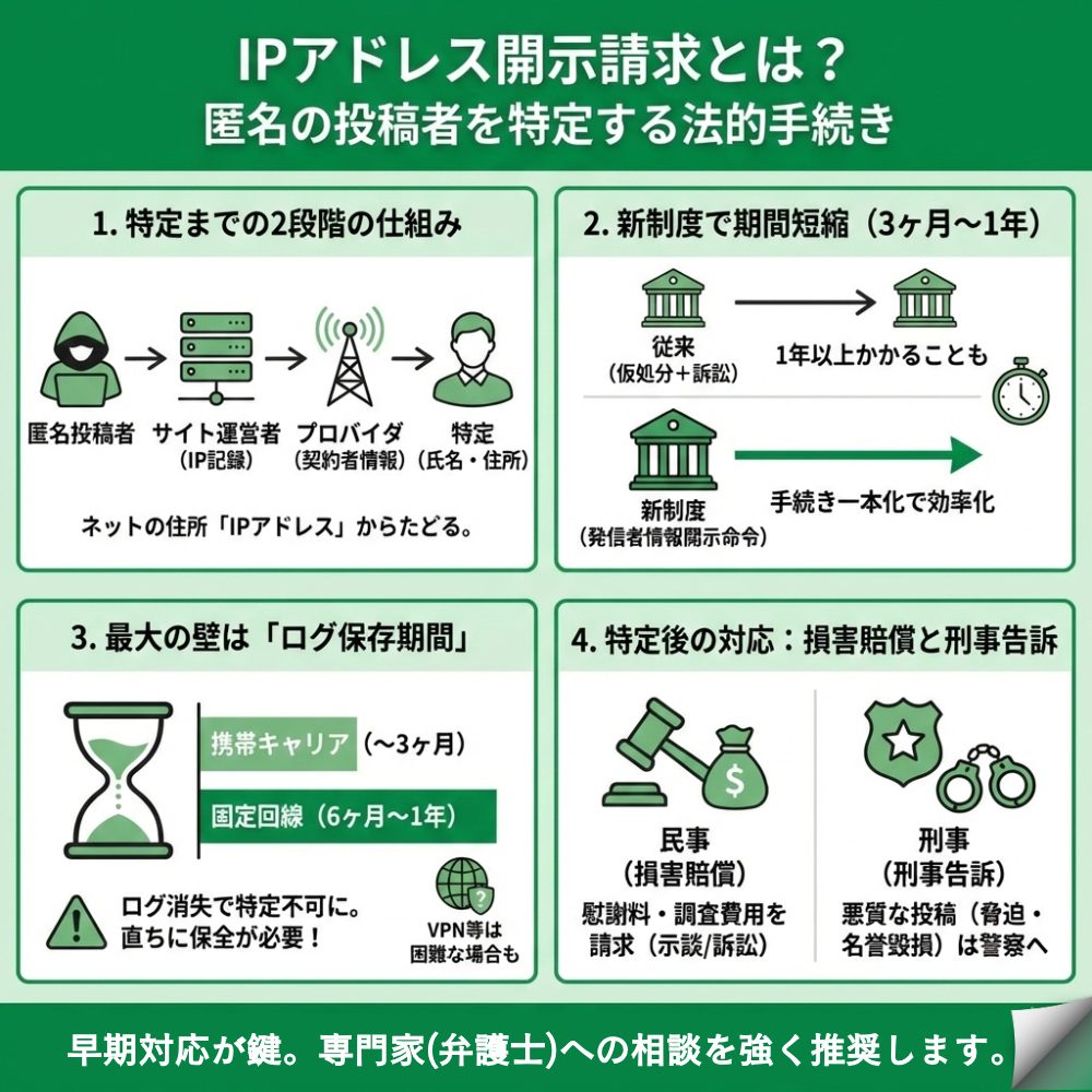 開示請求 ipアドレスのインフォグラフィック画像