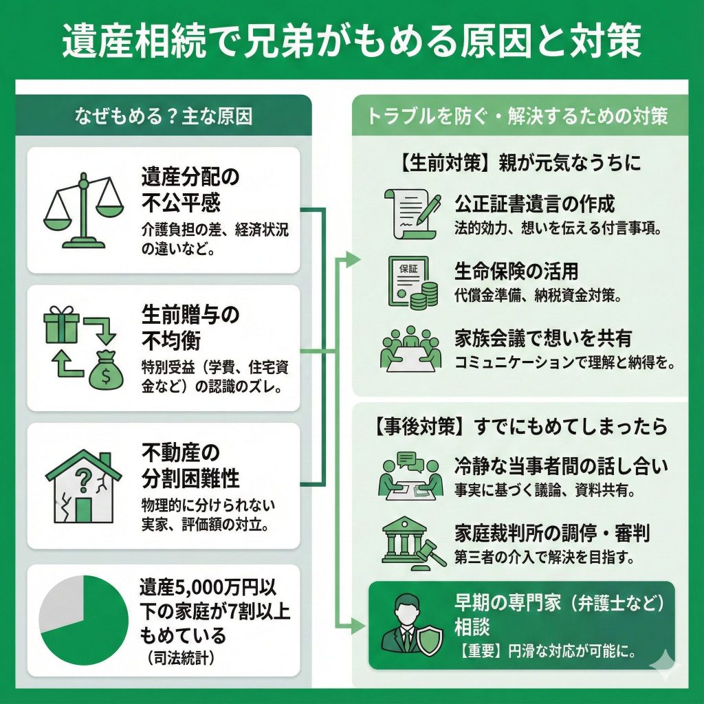 遺産相続 兄弟 サマリ画像