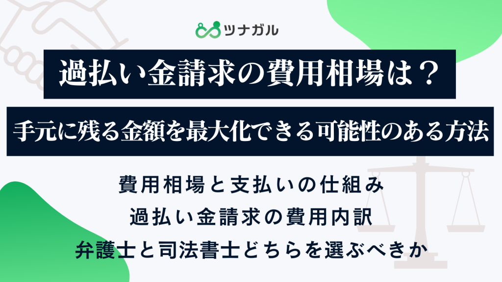 過払い金請求の費用相場は？手元に残る金額を最大化できる可能性のある方法