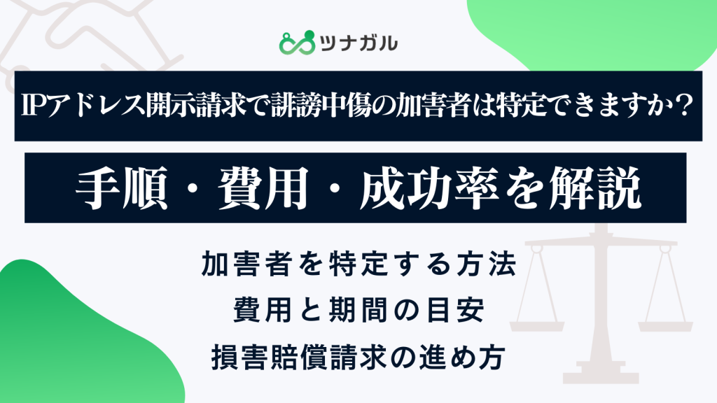 IPアドレス開示請求で誹謗中傷の加害者は特定できますか？手順・費用・成功率を解説