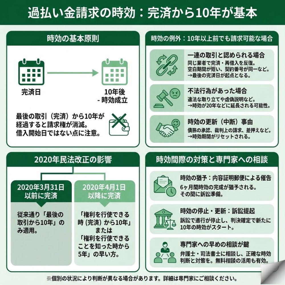 過払い金請求 時効のインフォグラフィック画像