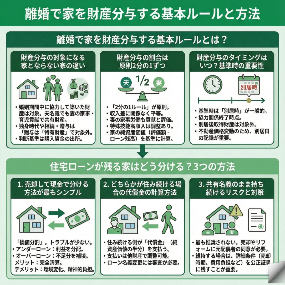 財産分与 離婚 家のインフォグラフィック画像