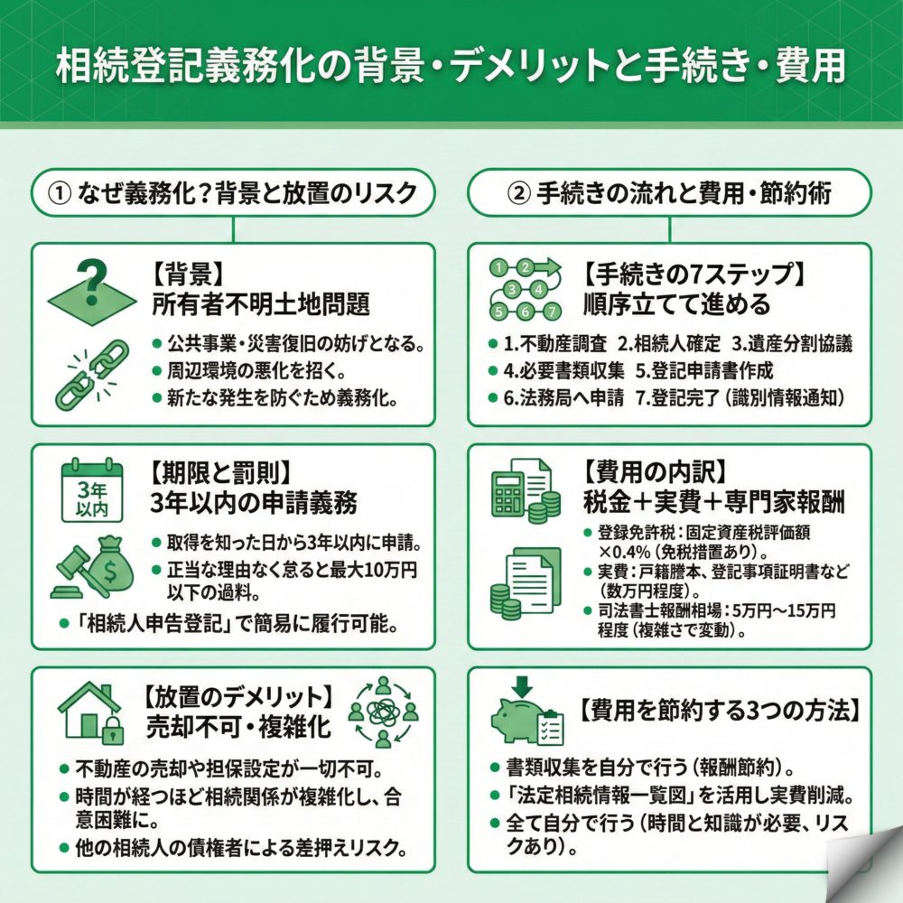 相続登記の義務化はいつから?のインフォグラフィック